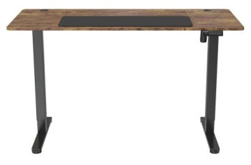 Elektryczne biurko gamingowe 140 cm z regulacją wysokości, styl loft