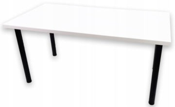 Białe biurko gamingowe DAMING 136 x 66 cm z regulacją wysokości