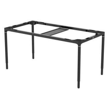 Czarny elektryczny stelaż biurka Spacetronik z 4 silnikami, 100 kg