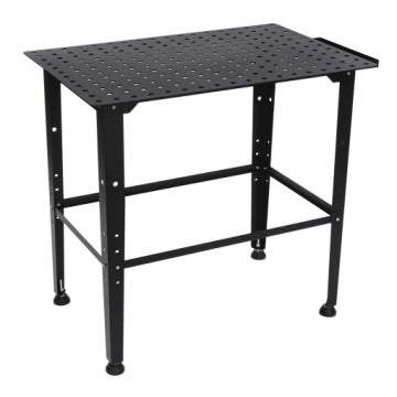 Metalowy stół spawalniczy z regulacją wysokości i nośnością 1320 lb