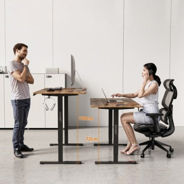 Biurko elektrycznie regulowane Sense7 140 x 70 cm, 72–118 cm