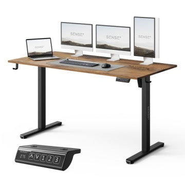 Biurko elektrycznie regulowane Sense7 140 x 70 cm, 72–118 cm